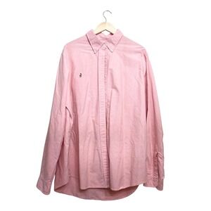 Polo Ralph Lauren Mens XXL Pink Oxford Button Down Shirt Long Sleeve Pony Logo